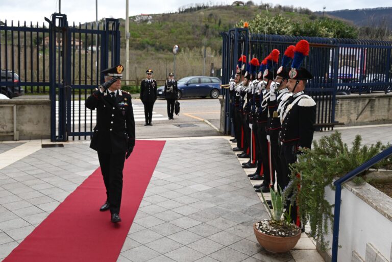 Il Generale dei Carabinieri Antonio de Vita in visita al Comando Provinciale di Avellino
