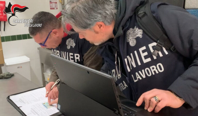 AVELLINO – CONTROLLI DEI CARABINIERI DEL N.I.L. E N.A.S. NEL SETTORE ALIMENTARE: SOSPESA UN’ATTIVITÀ DI RISTORAZIONE