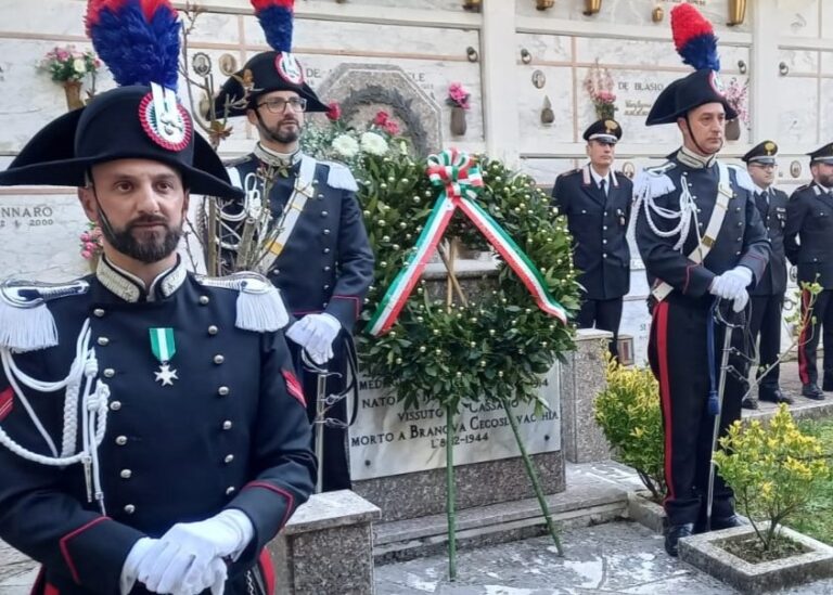 Cassano Irpino, 3 marzo 2024 – commemorazione del 110° anniversario della nascita della m.o.v.m., alla memoria, car. Filippo Bonavitacola