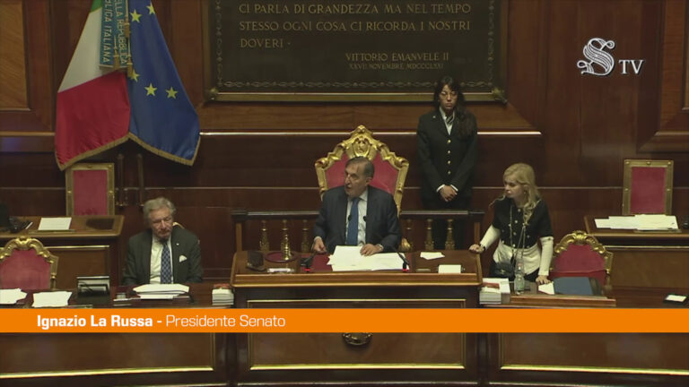 Gli auguri di La Russa ai senatori “Pasqua sia una festa di pace”