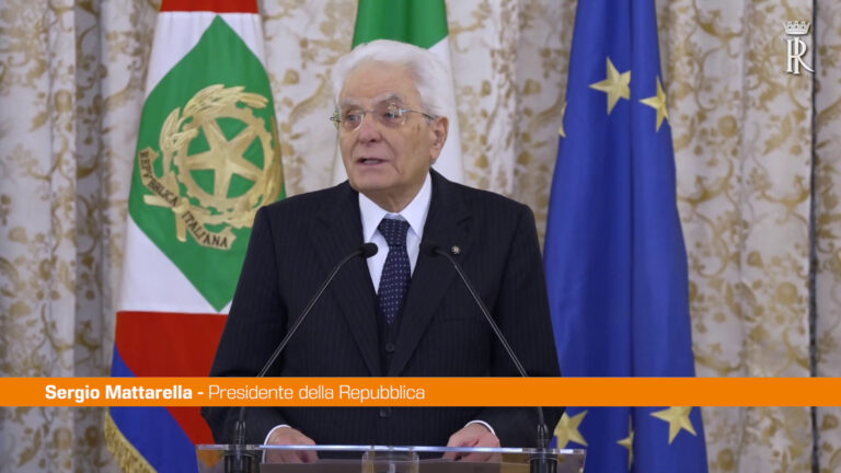 Mattarella “Ripristinare coesione tra nazioni è vocazione dell’Italia”