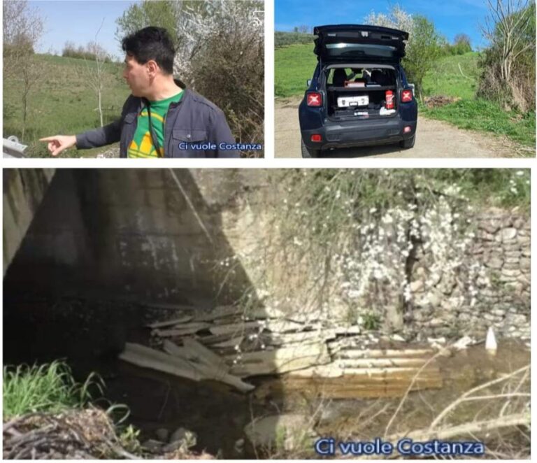 Amianto gettato nel fiume a Grottaminarda: intervengono i carabinieri.