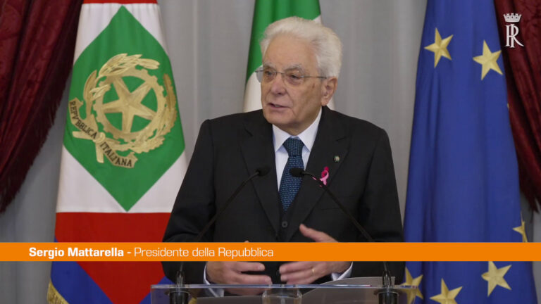 Mattarella “Rafforzare la rete contro il tumore al seno”