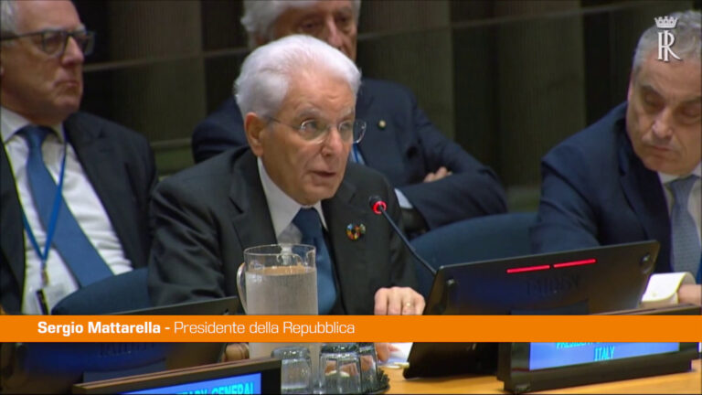 Onu, Mattarella “Pace solo rispettando diritti popoli”